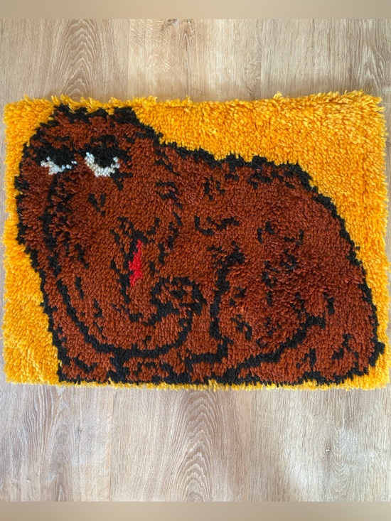 Sesame Street Other - Handmade Vintage Latch Hook Rugs - Wall Hangings Sesame Street Snuffleupagus